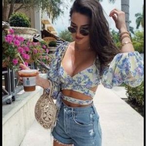 Goodnight macaroon floral blouse